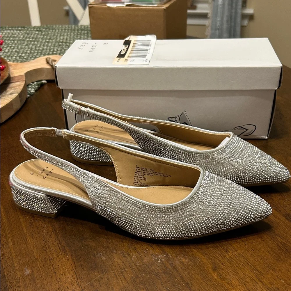 a new day Silver Glitter Heels - Picture 2 of 5